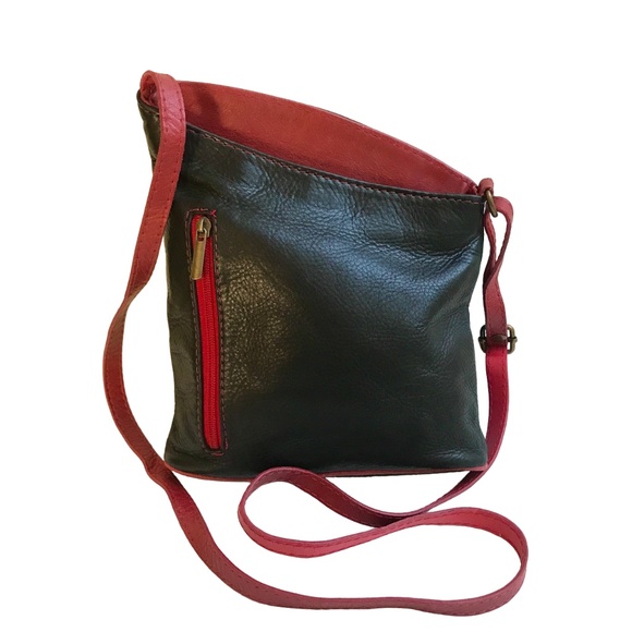 Italian Leather Handbags - Vintage Italian Leather Small Crossbody Bag Made in Italy